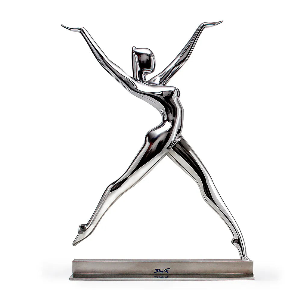 Escultura moderna de varios estilos en bronce, resina, acero inoxidable creada por el escultor Bernard Rives